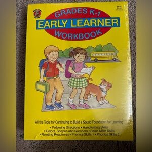 Early Learner Workbook Set Preschool & K-1 Homeschool Learning Bundle